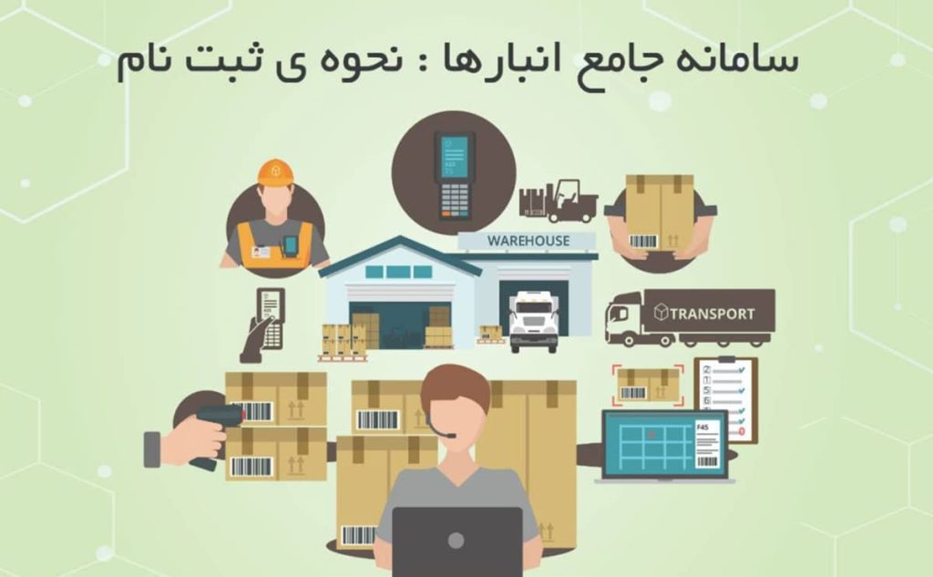 آموزش ثبت‌نام و ورود به سامانه جامع انبارها